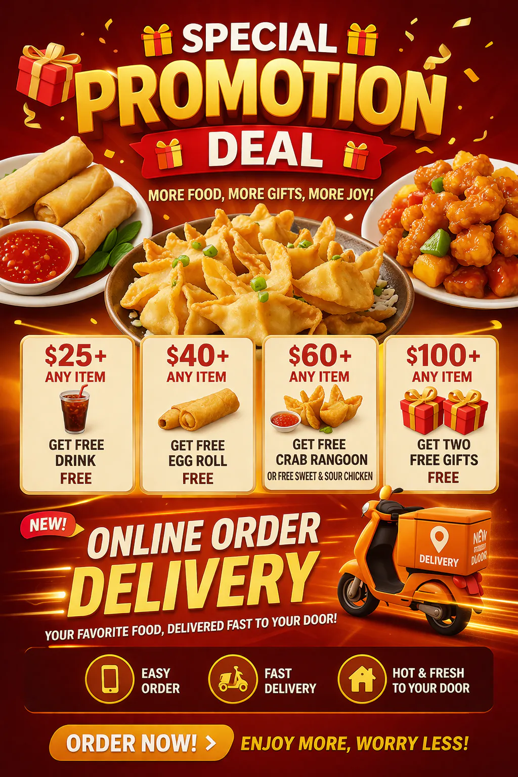 Online Ordering & Delivery Available